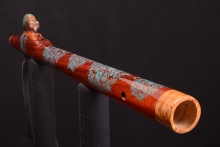 Padauk Native American Flute, Minor, Mid G-4, #F15K